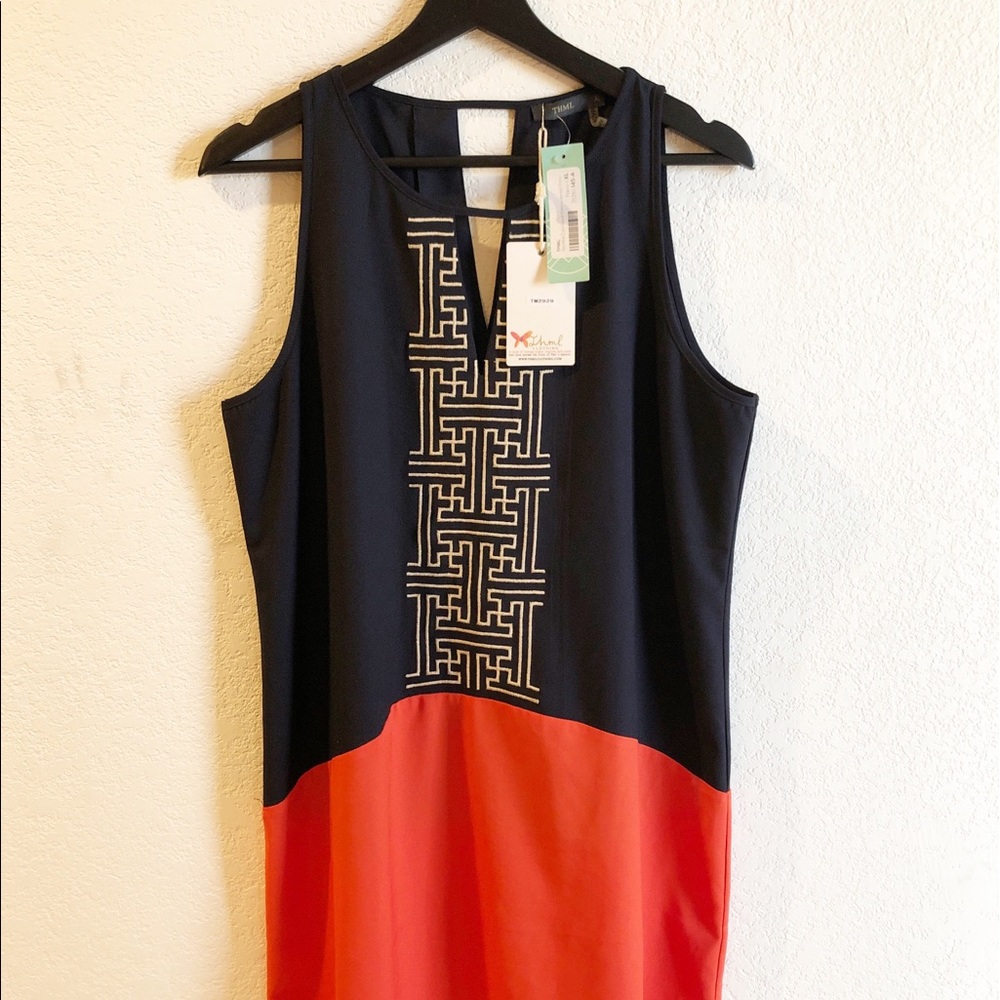 NWT Stitch Fix THML Abriana Colorblock Shift Dress